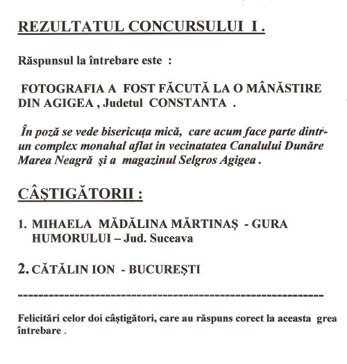 CONCURS 1